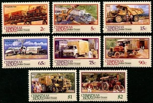 1990 Christmas Island Transport Through The Ages II Set Of 8 MNH, Clean & Fresh - Bild 1 von 1