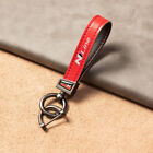 Genuine Leather Key Chain Keyring Horseshoe Buckle N Line  Logo fits Hyundai