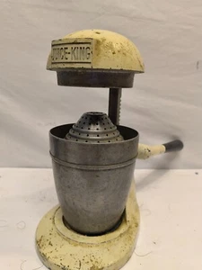 Vintage 1940s Juice King White/Chrome Manual Enamel Juicer Press - Picture 1 of 4