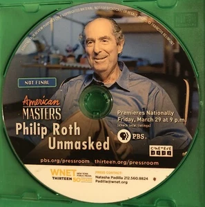 AMERICAN MASTERS PHILIP ROTH UNMASKED FYC DVD NOT FINAL VERSION RARE PROMO PBS - Picture 1 of 1