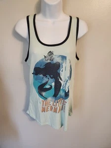 WOMENS Disney Little Mermaid LIGHT MINT GREEN KNIT TANK TOP SIZE M - Picture 1 of 2