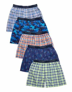 Hanes Boys Comfort Flex Woven Boxer 5-Pack - Picture 1 of 4