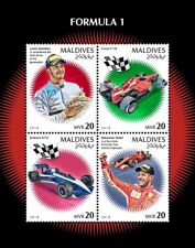 Znaczki Formuły 1 Wyścig MNH 2018 Malediwy M/S