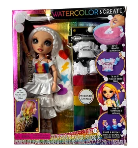 Rainbow High DIY Doll w Watercolors & Tie-Dye Kit, Bonus Top & Shoes Dented Box - Picture 1 of 5