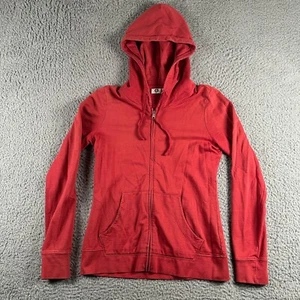 American Giant Hoodie Womens M Red Full Zip Soft Pockets Made In USA Cotton - Picture 1 of 11