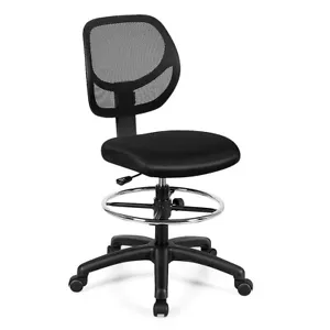 Office Desk Chair Mesh Drafting Chair Gaming Camputer Swivel Chairs Veer Stool - Picture 1 of 10