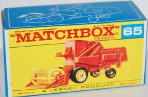Matchbox Lesney No 65 Claas Combine Harvester Repro Empty Box style F Box - Picture 1 of 1