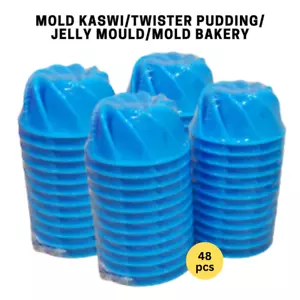 48 Stück Mini Muffin Gelee Form für Kue Puto Ayu Wüstenform Dampfkuchen - Bild 1 von 6