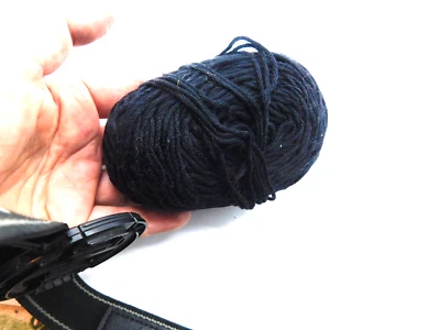 BLACK COTTON SOCK,CRAFT YARN, 1.8 OZ - Image 1 of 2