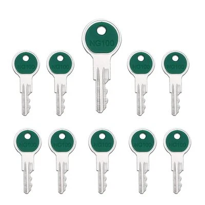 10PCS NG100 Tractor & Equipment Key Fits Many Brands Grove Vermeer Cushman Huber - Image 1 of 4