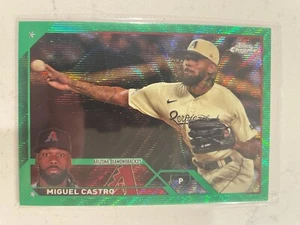 2023 Topps Chrome Update Miguel Castro Green Wave Refractor #d /99 SSP D BACKS - Picture 1 of 2