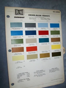1972 Dodge Charger Challenger Dart Coronet Polara Monaco RM auto paint chips set - Picture 1 of 1