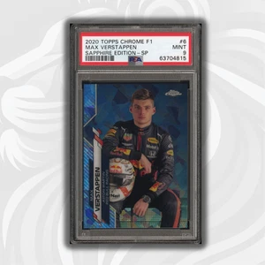 PSA 9 - Max Verstappen - SP - Sapphire Image Variation #6 - 2020 Topps Chrome F1 - Picture 1 of 5