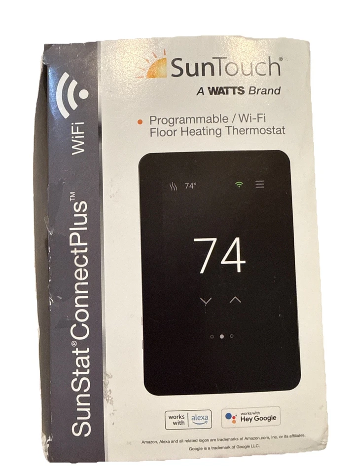 Termostato inteligente Wi-Fi programable con pantalla táctil Suntouch Sunstat Connect Plus Foto 1 de 4