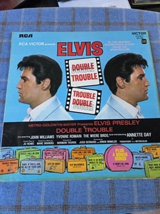 ELVIS PRESLEY'S Double Trouble Soundtrack STEREO LARGE ORANGE LABEL - Picture 1 of 5