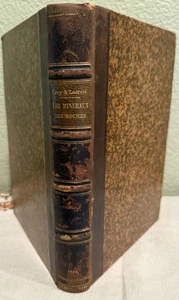 Aug Mich Lévy Auguste / Les Minéraux Des Roches 1888 Leather Bound - Picture 1 of 2