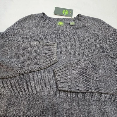 Suéter masculino TIMBERLAND malha de algodão cinza tamanho GG novo com etiquetas - Imagem 1 de 4