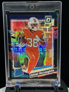 2023 Donruss Optic Jaleel McLaughlin Black Pandora Prizm Rated Rookie/25 Broncos - Picture 1 of 14