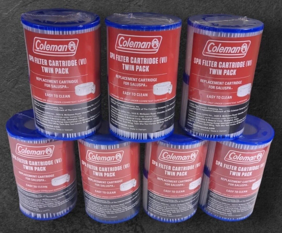 Type VI Hot Tub Filters Lay-Z-Spa Coleman SaluSpa Set of 8 2-packs 14 total - Image 1 of 1