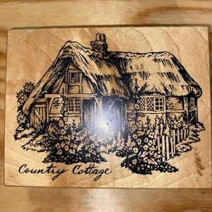 Vintage Country Cottage Rubber Stamp Craft Scrapbook Stamping - Picture 1 of 5