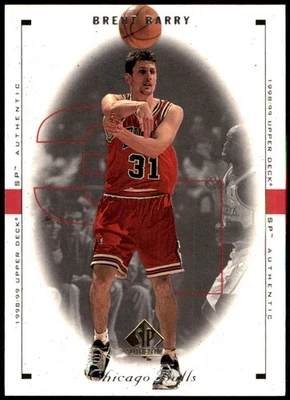 Brent Barry 1998-99 SP Authentic #22 Bulls NBA READ FREE SHIPPING AutographDen - Image 1 of 2