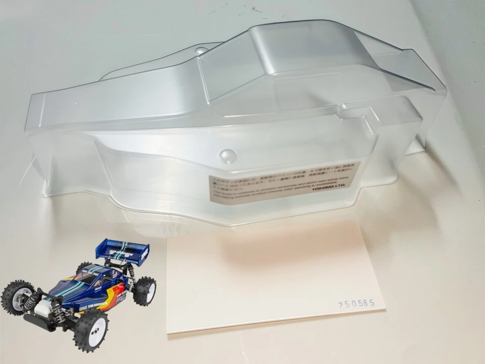 Yokomo YZ-10 / YZ-870C Genuine Body Shell – Clear Lexan, Uncut w/ Window Masks - Image 1 of 1