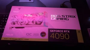 ASUS ROG Strix GeForce RTX 4090 24GB White OC Edition Gaming Graphics Card - Photo 1/3