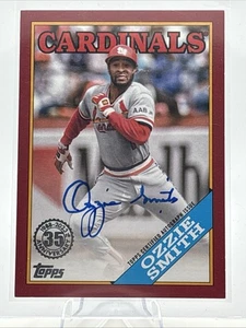 2023 Topps OZZIE SMITH Auto #16/25 Red 88’ Cardinals Free Shipping - Picture 1 of 4