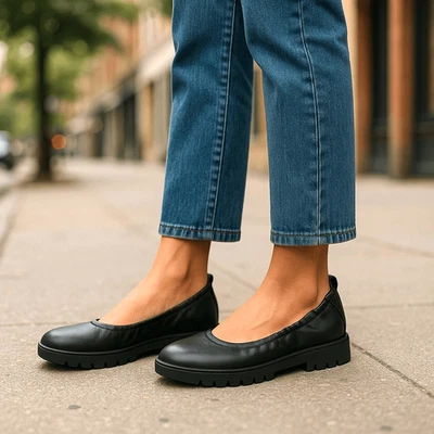 Vionic Uptown $130 Orthotic Leather Ballet Flats Women’s Size 8.5 EU 39 Slip-On - Image 1 of 4