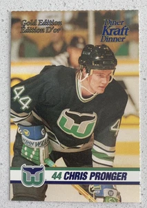 1993-94 Kraft Dinner 3 x 5 #44 Chris Pronger RC Hartford Whalers - Picture 1 of 2