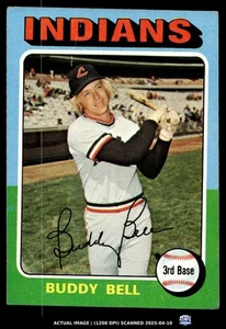 1975 Topps #38 BUDDY BELL VG Cleveland Indians - Picture 1 of 2