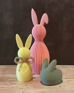 Bunny Bundle - Build your own set of 3! | 3D-Printed Decor | Easter | Spring - Picture 1 of 16