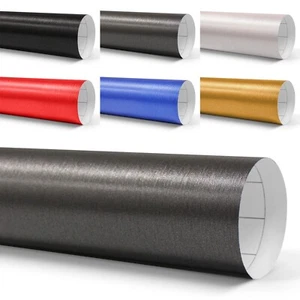 Alu gebürstet Auto Folie blasenfrei 152cm selbstklebend Klebefolie Autofolie NEU - Bild 1 von 30