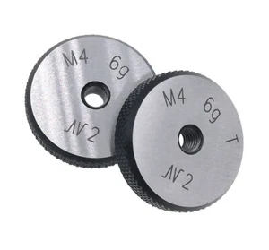 ISO Metric Thread Ring Gage M4 X 0.7 6g Threaded Ring Gauges GO And NOGO M4X0.7 - Picture 1 of 5