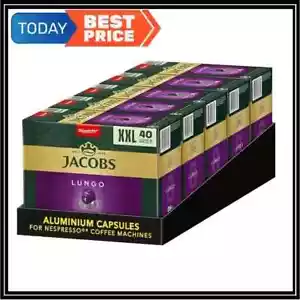 JACOBS Kapseln Lungo 8 Intenso Nespresso* kompatibel 200 Stück 5 x 40 Getränke - Bild 1 von 6