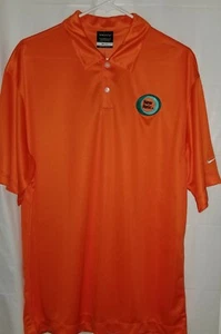  Nike Golf Dri-fit polo Shirt.  Mens Sz Large. Orange 373749.  - Picture 1 of 6