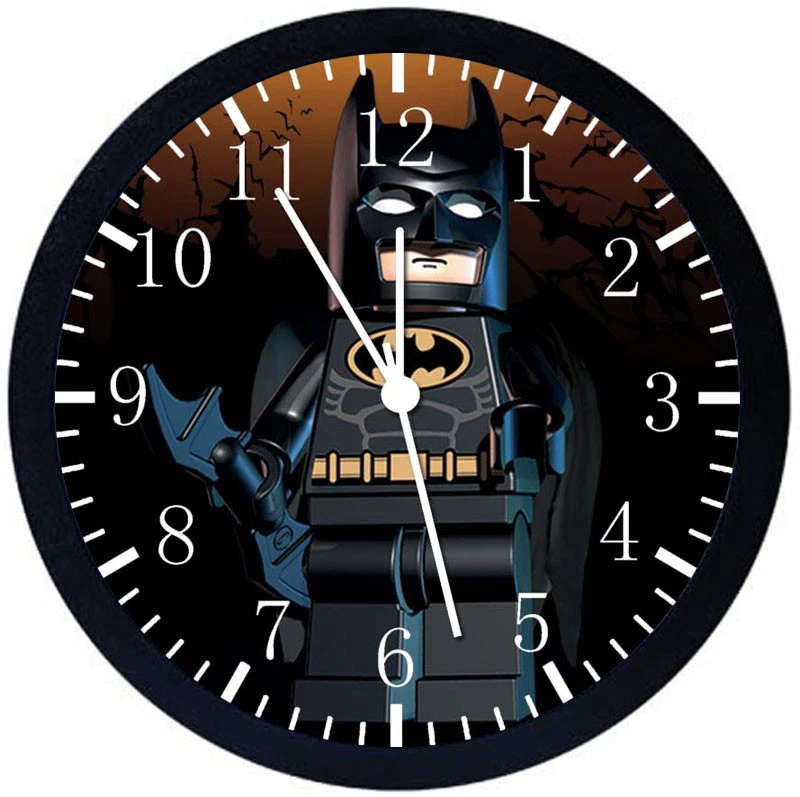 Lego Batman Black Frame Wall Clock Nice For Decor or Gifts W243 - Image 1 of 1