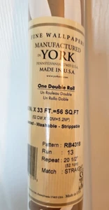 York Fine Wallpapers 56 Sq Ft Brown White Animal Print One Double Roll RB4318 - Picture 1 of 4