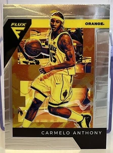 2022-23 Panini Chronicles Flux Draft Picks #23 Carmelo Anthony Orange Syracuse - Picture 1 of 2