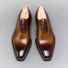 Premium Quality Brown Leather oxford shoes, Handcrafted Men's Whole Cut new shoe