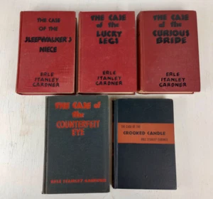 Erle Stanley Gardner (Book Lot x5) Grosset & Dunlap 1930's Perry Mason - Picture 1 of 6