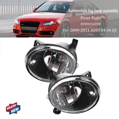 Lente transparente luz antiniebla parachoques lámpara de conducción + bombilla para AUDI A4 S4 Q5 2009-2011 Foto 1 de 4