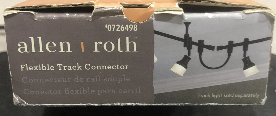 Allen + Roth Flexible Track Light Lighting Inline Power Connector Dark Bronze - Image 1 of 1