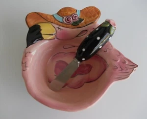 NEU BLUE SKY FLAMINGO DIPSCHALE MIT STREUER - Bild 1 von 4