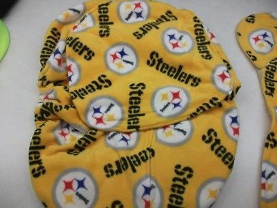 *NEW* INFANT CAR SEAT CARRIER COVER M/W PITTSBURGH STEELERS POLAR FLEECE FABRIC - Image 1 of 4
