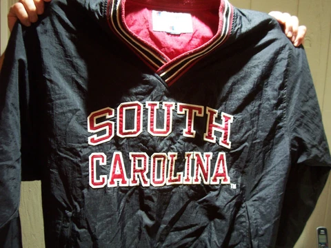 Vintage South Carolina Gamecocks Jacket - Champion V-Neck Pullover XL SweatShirt Cover