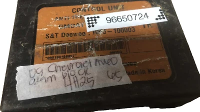 96650724 bloque de alarma ordenador Chevrolet Aveo 2009 Foto 1 de 2