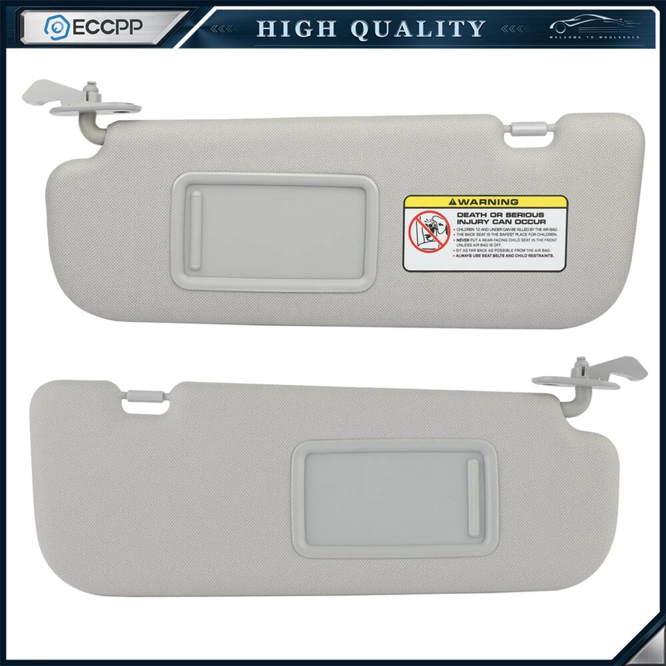 Sun Visor Right & Left Gray W/O Light For 2011-2014 Hyundai ELantra 1.8L 2.0L Foto 1 de 4