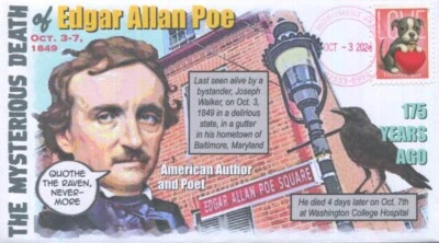 Coverscape Computer Designed 175th death of Edgar Allan Poe Event Cover - Image 1 of 2