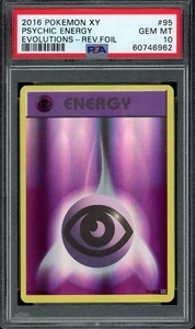 2016 Pokemon XY Evolutions Reverse Foil Holo Psychic Energy #95 eBay 1/1 PSA 10 - Picture 1 of 22